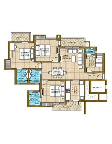 bptp amstoria plots floor plan